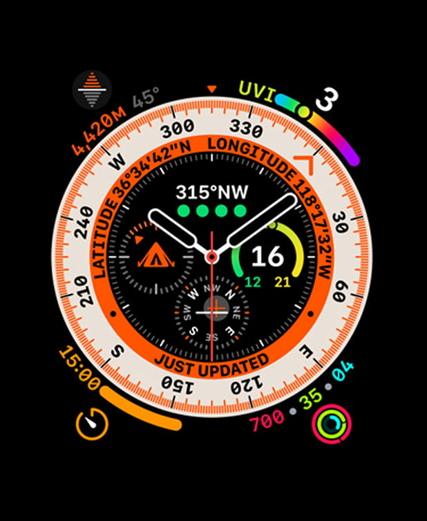 FREE Apple Watch Face Ultra light Version JPG File