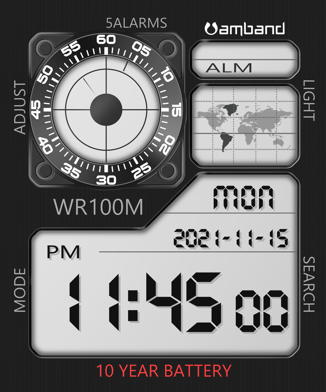FREE Apple Watch Face amBand A1200 5 .Clock File Amband