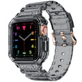 amBand E1 Clear Apple Watch Case with Band - Crystal Black