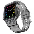 amBand E1 Clear Apple Watch Case with Band - Crystal Black