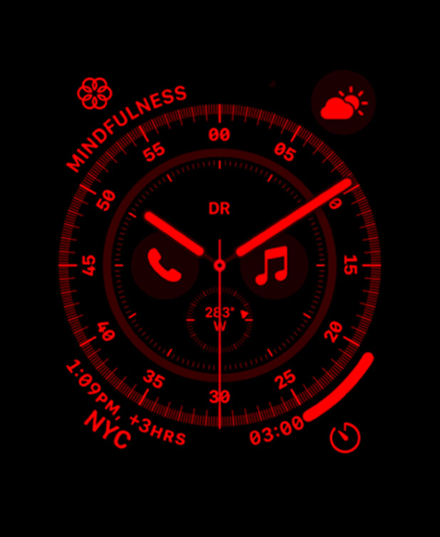 FREE Apple Watch Face | Ultra - Red Version 0.1 - JPG File