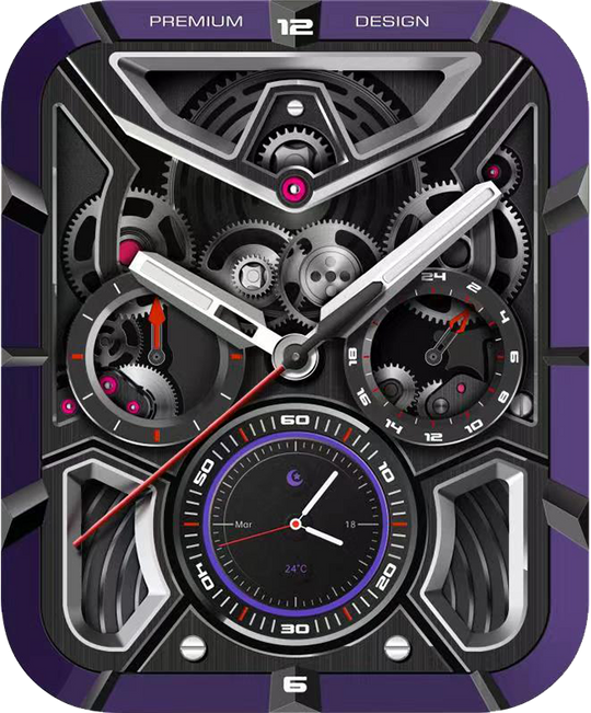 Mechanical apple watch face sale