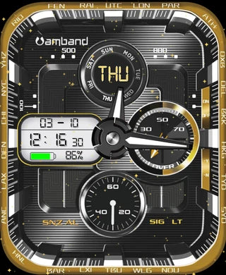 M1 Gold Apple Watch face