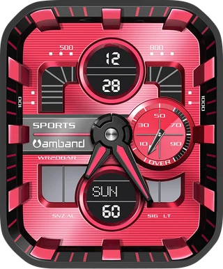 Red Warrior Apple Watch face